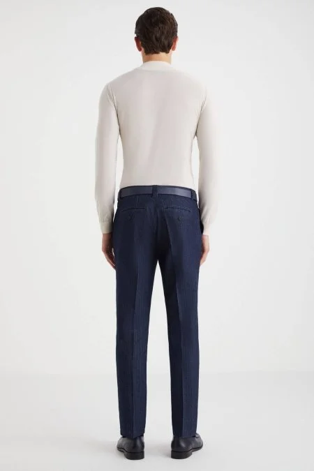 Pamuk Lacivert Chino Pantolon