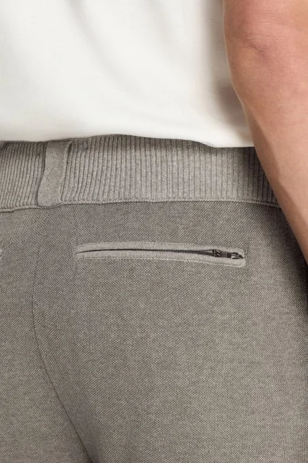 Pike Örgü Pamuk Karışım Açık Gri Triko Lounge Pantolon