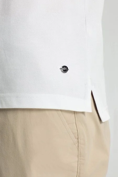 Pike Pamuk Beyaz Polo T-Shirt