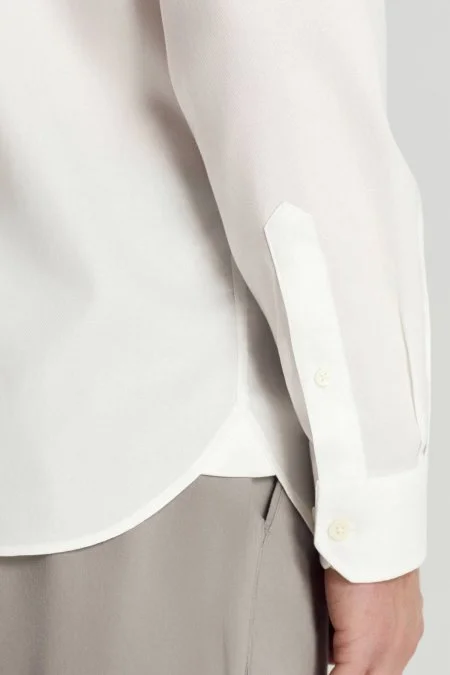 Saf Pamuk Beyaz Yazlık Oxford Gömlek