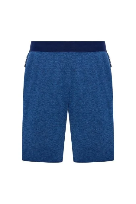 Saf Pamuk Koyu Mavi Triko Şort