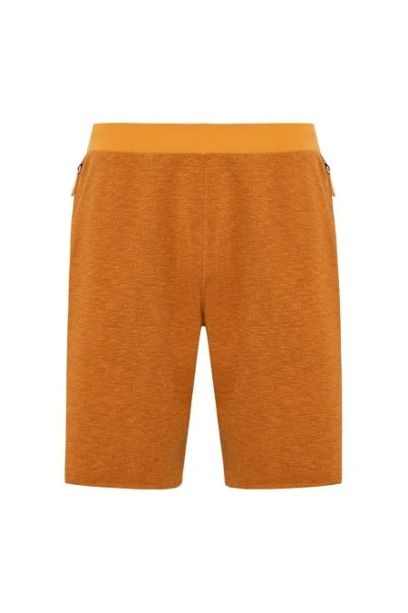Saf Pamuk Turuncu Triko Şort