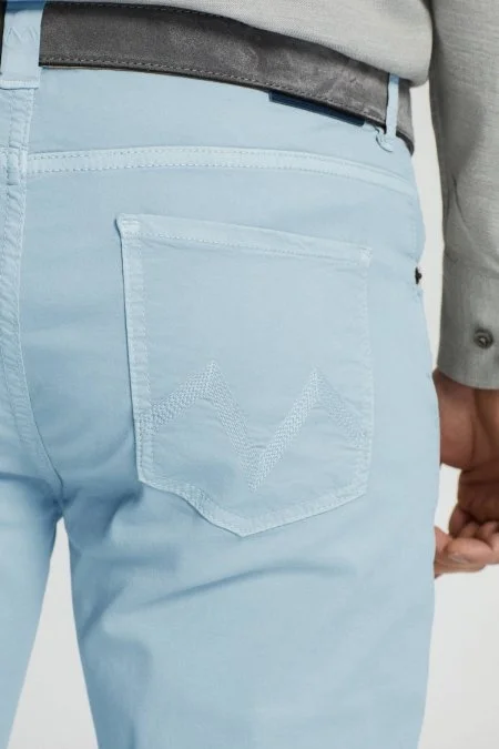 Slim Fit 5 Cep Gök Mavisi Chino Pantolon