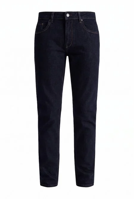 Slim Fit Lacivert 5 Cepli Denim Pantolon