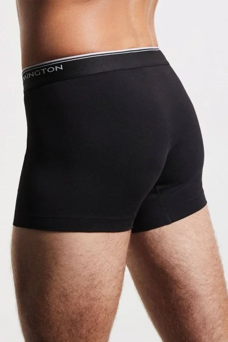 Beyaz Gri Siyah Üçlü Boxer Seti