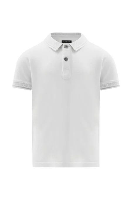 Vintage Görünümlü Kırık Beyaz Polo Yaka Çocuk T-Shirt