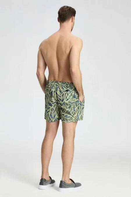 Yaprak Desen Haki Quick Dry Mayo