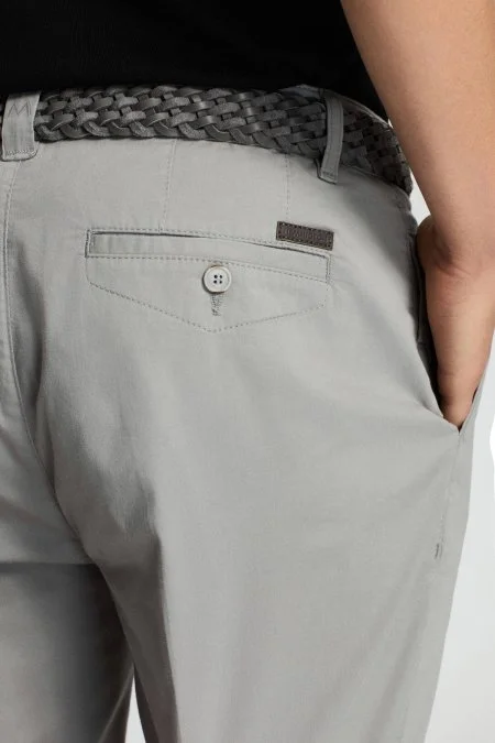 Açık Gri Yazlık Chino Pantolon