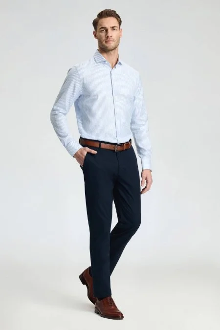 Lacivert Yazlık Chino Pantolon