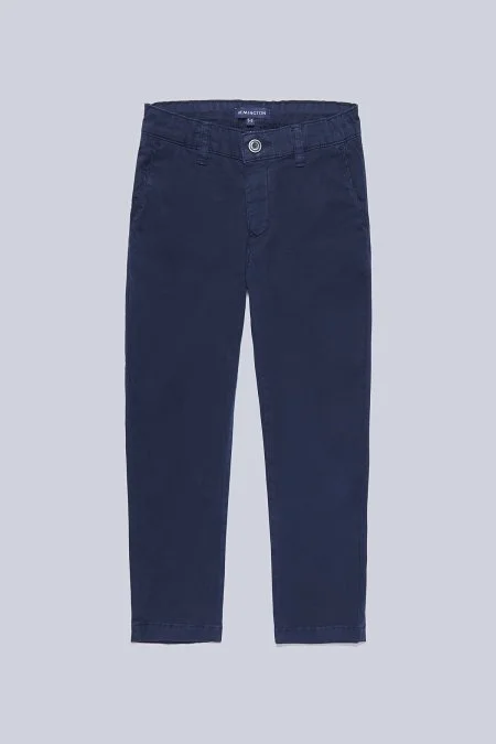 Lacivert Yazlık Çocuk Chino Pantolon