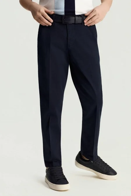 Lacivert Yazlık Çocuk Chino Pantolon