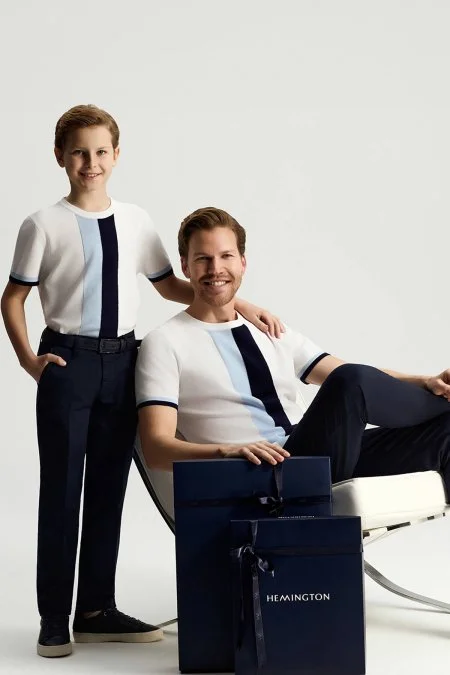 Lacivert Yazlık Çocuk Chino Pantolon