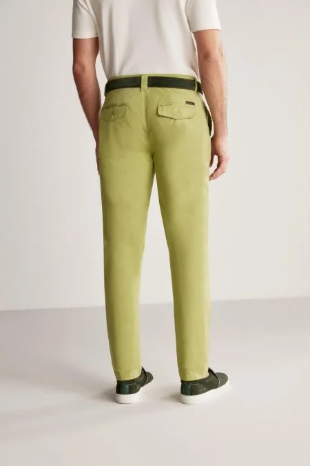 Yeşil Yazlık Chino Pantolon