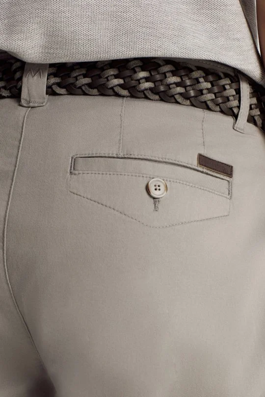 Hemington - Açık Gri Pamuk Karışım Yazlık Chino Pantolon (4)