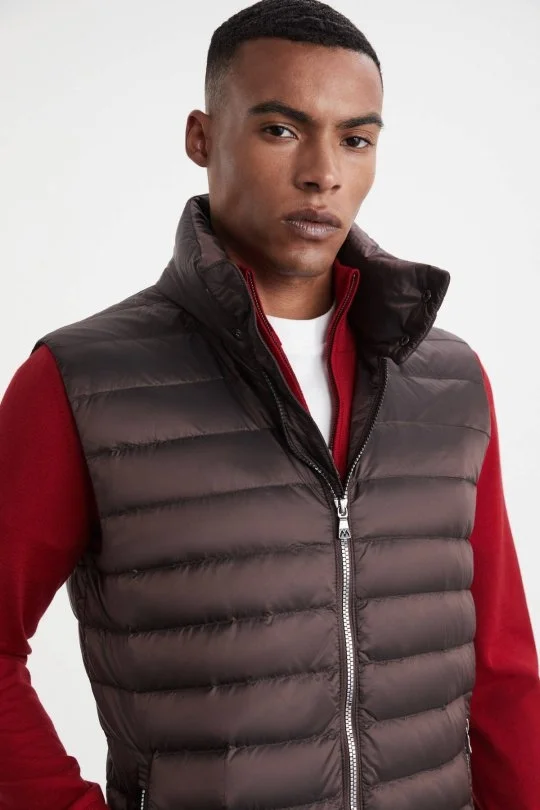 Hemington - Bordo Activewear Kaz Tüyü Şişme Yelek (1)