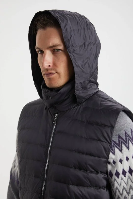 Hemington - Koyu Gri Activewear Kaz Tüyü Şişme Yelek (2)
