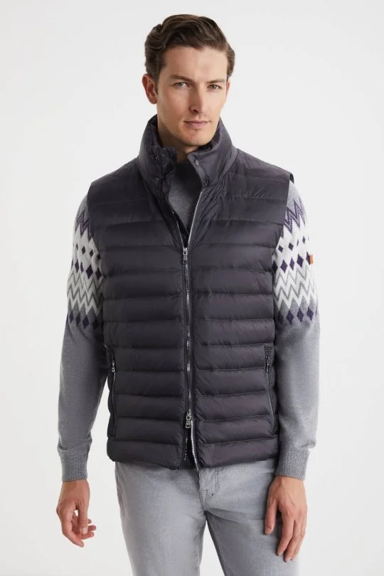 Hemington - Koyu Gri Activewear Kaz Tüyü Şişme Yelek (5)