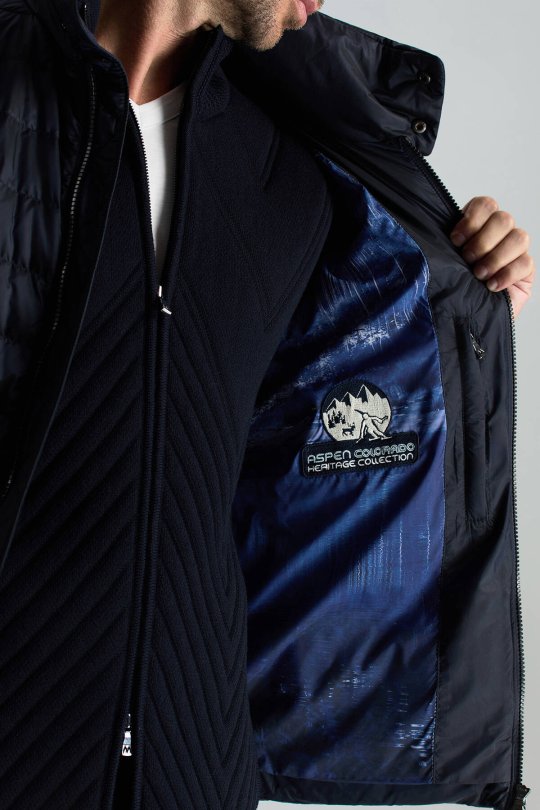 Lacivert Activewear Kaz Tüyü Şişme Yelek