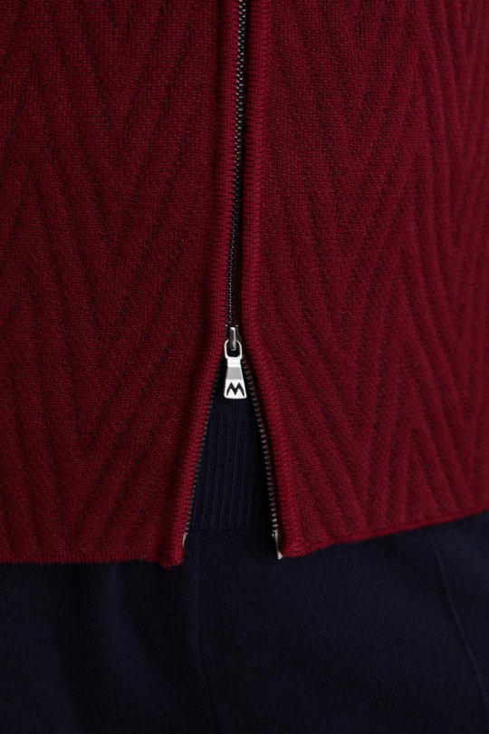 Activewear Merino Yün Bordo Yelek