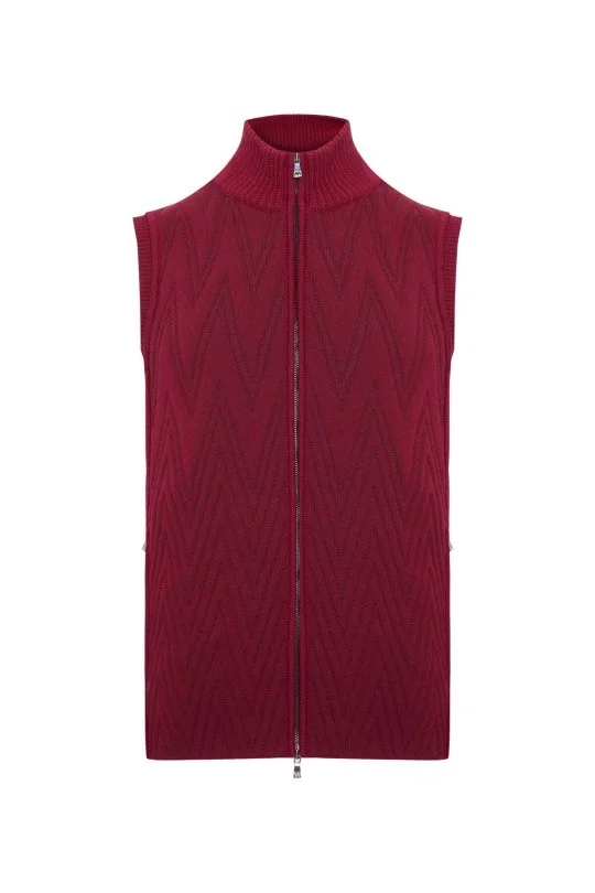 Hemington - Activewear Merino Yün Bordo Yelek (6)