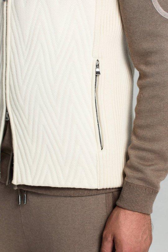 Activewear Merino Yün Ekru Yelek