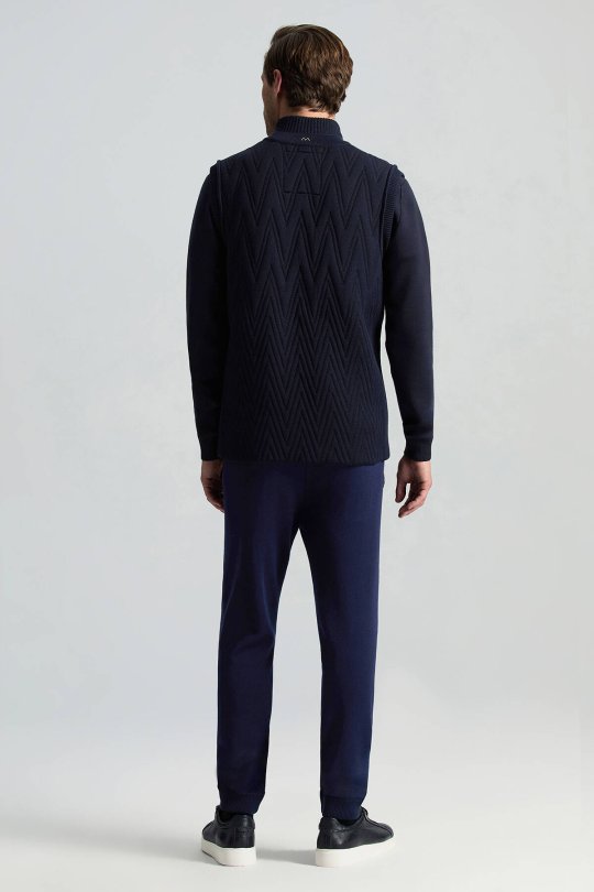 Activewear Merino Yün Lacivert Yelek