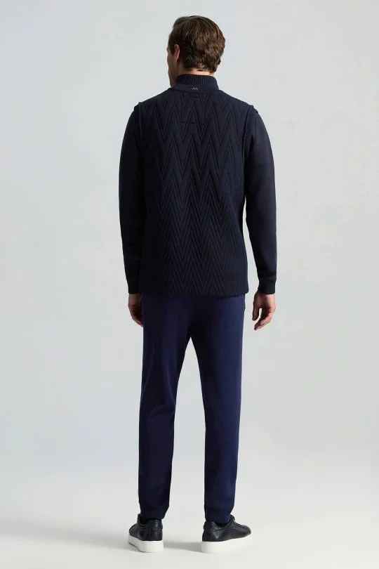 Hemington - Activewear Merino Yün Lacivert Yelek (3)