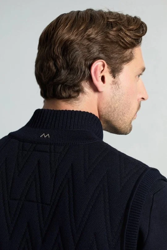 Hemington - Activewear Merino Yün Lacivert Yelek (4)