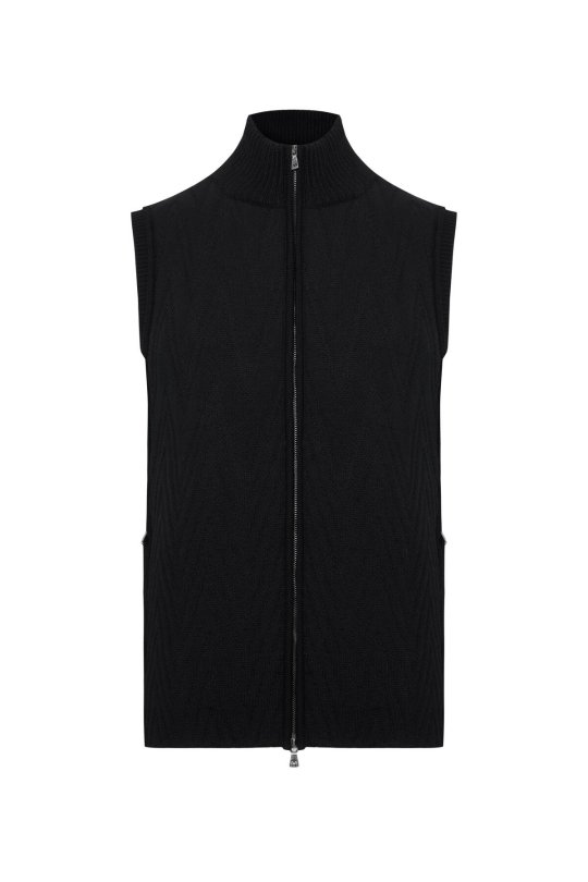 Activewear Merino Yün Siyah Yelek