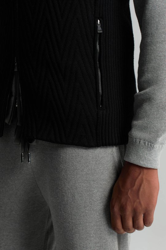 Activewear Merino Yün Siyah Yelek