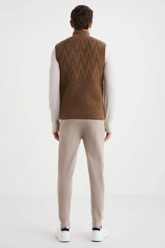 Hemington - Activewear Merino Yün Tütün Rengi Yelek (3)