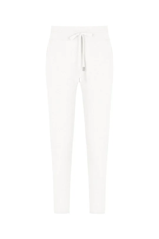 Hemington - Bağcıklı Beyaz Slim Fit Triko Pantolon (5)