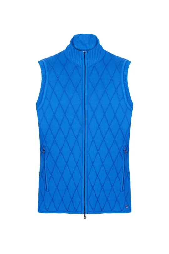 Hemington - Merino Yün Activewear Mavi Triko Yelek (7)