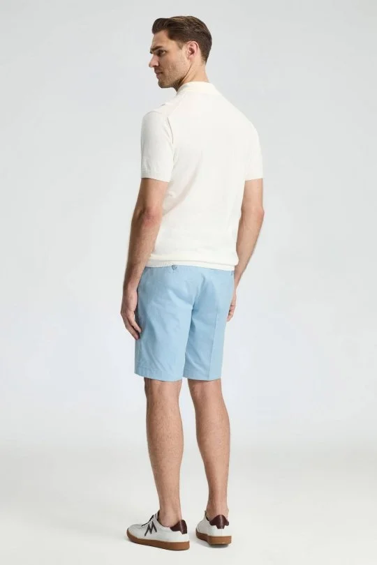 Hemington - Baklava Desen Kırık Beyaz Giza Pamuk Triko Polo (5)