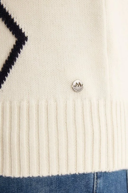 Hemington - Baklava Desen Lambswool Ekru Kazak (7)