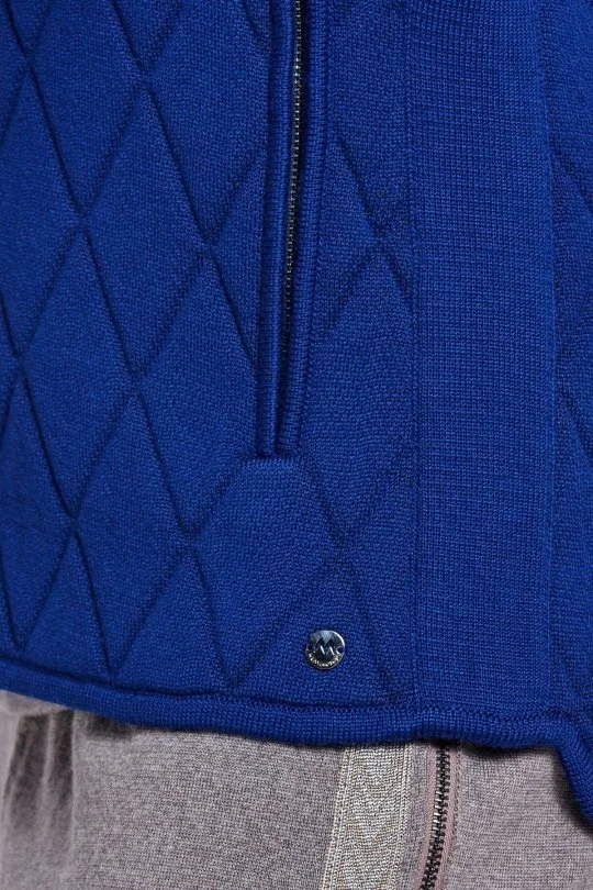 Hemington - Merino Yün Activewear İndigo Triko Yelek (6)