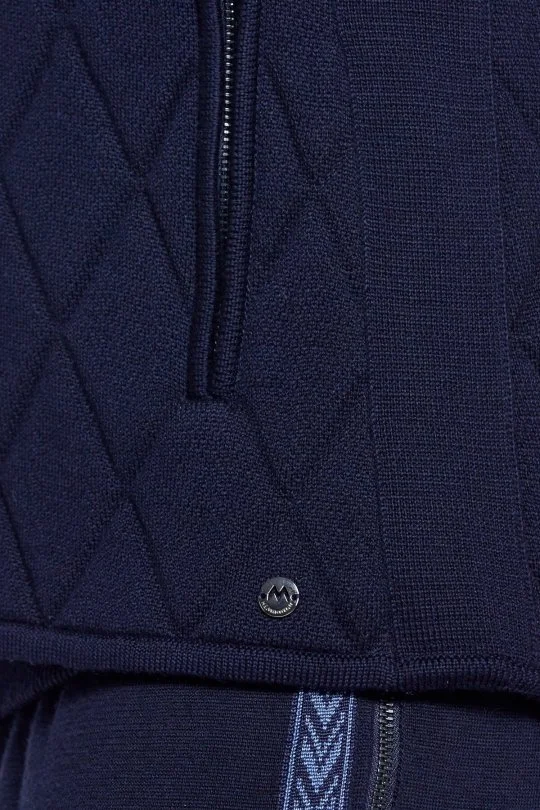 Hemington - Merino Yün Activewear Lacivert Triko Yelek (8)
