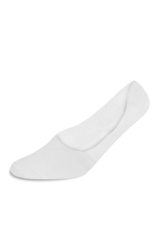 Bambu Karışımlı Beyaz Loafer Çorap
