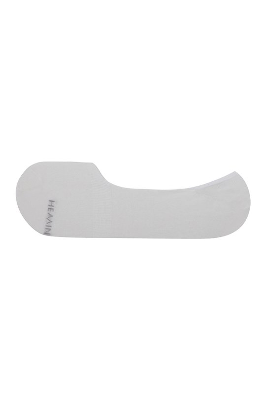 Bambu Karışımlı Beyaz Loafer Çorap