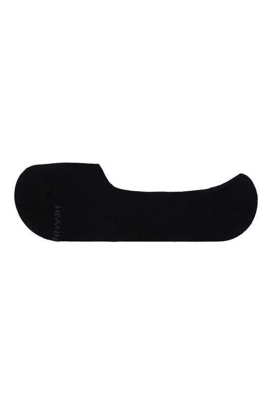 Bambu Karışımlı Siyah Loafer Çorap
