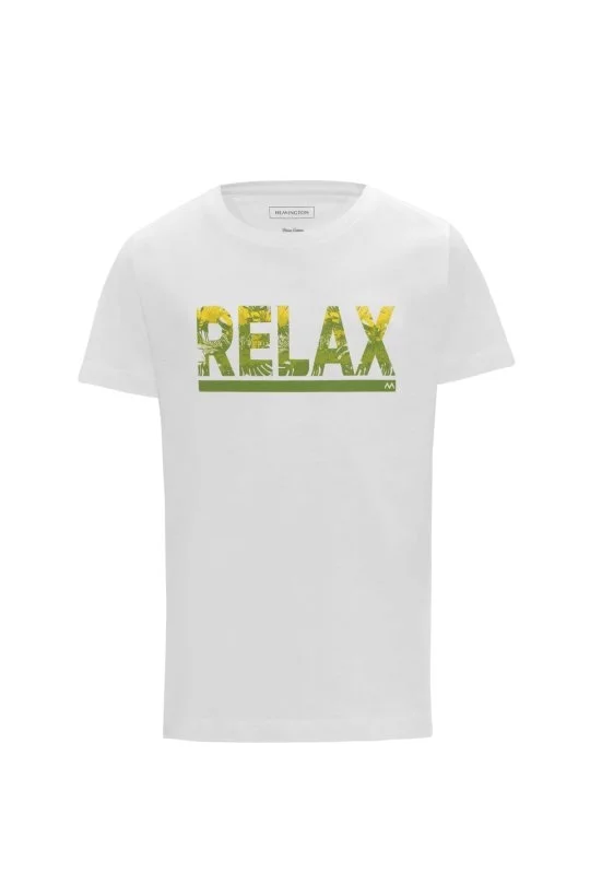 Hemington - Baskılı Pima Pamuk Beyaz Çocuk T-Shirt (6)