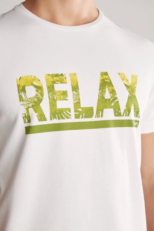 Hemington - Baskılı Pima Pamuk Beyaz T-Shirt (5)