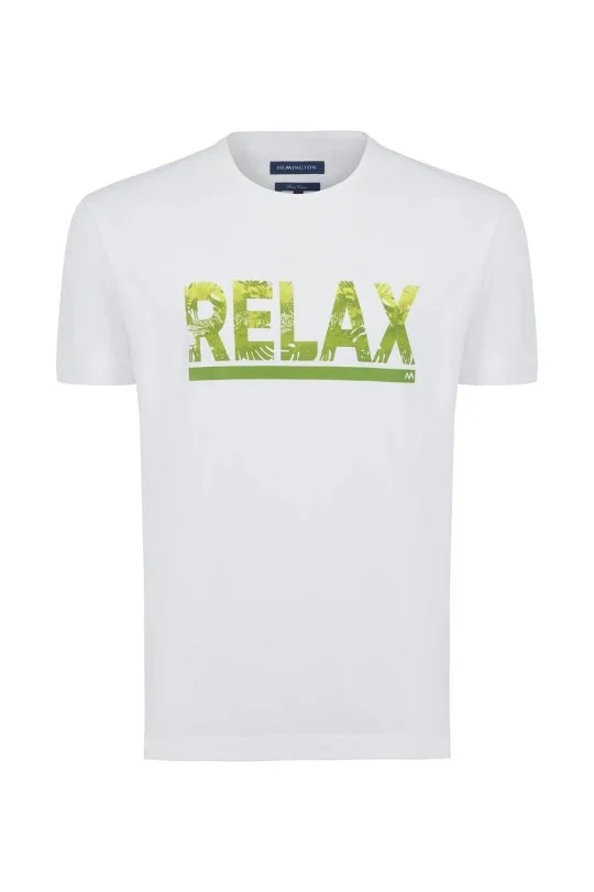 Hemington - Baskılı Pima Pamuk Beyaz T-Shirt (6)