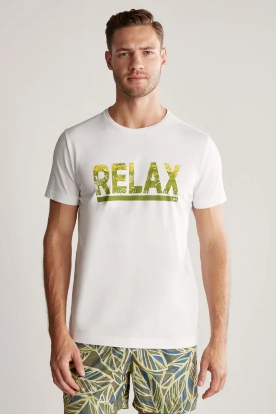Hemington - Baskılı Pima Pamuk Beyaz T-Shirt (2)