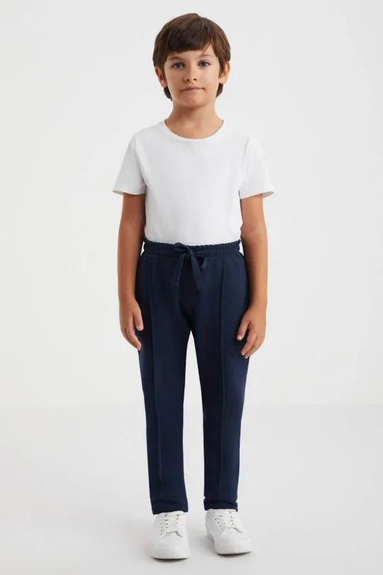 Hemington - Beli Lastikli Pamuk Lacivert Çocuk Pantolon (2)