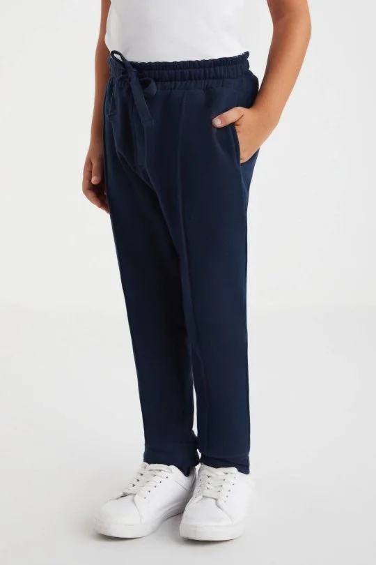 Hemington - Beli Lastikli Pamuk Lacivert Çocuk Pantolon (3)