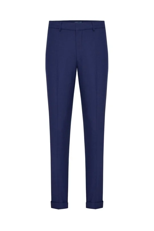 Hemington - Beli Lastikli Lacivert Yün Jogger Flanel Pantolon (5)