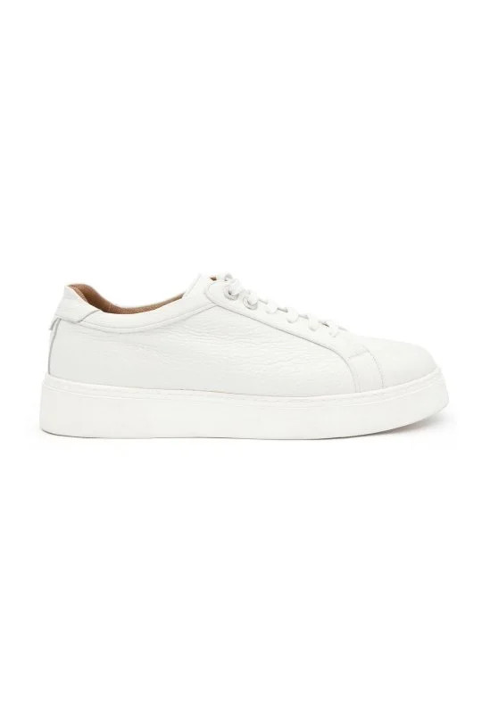 Hemington - El Yapımı Beyaz Deri Sneaker