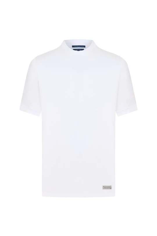 Hemington - Bisiklet Yaka Rahat Kesim Saf Pamuk Beyaz T-Shirt (6)