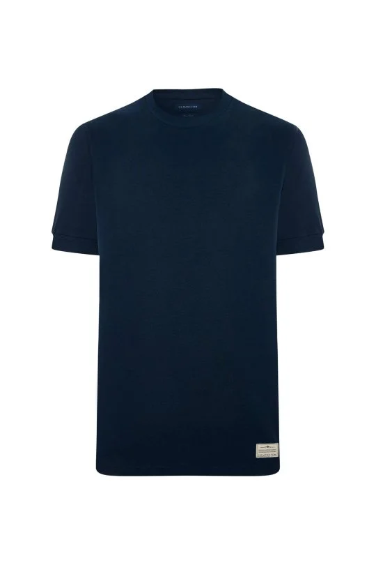Hemington - Bisiklet Yaka Rahat Kesim Saf Pamuk Lacivert T-Shirt (6)